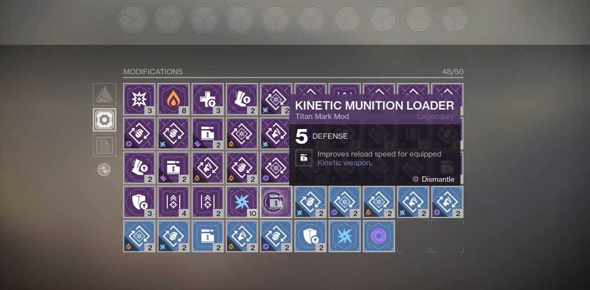 Mod Components in Destiny 2