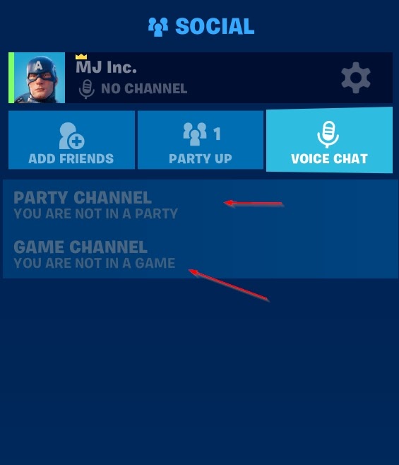 Change your Voice Chat channel