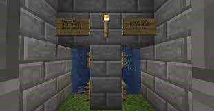 water elevator in minecraft