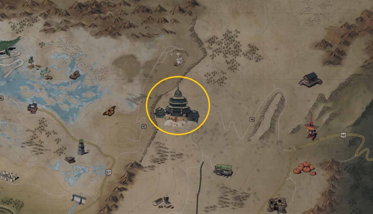 Palace of the Winding Path All Fallout 76 Aluminum Locations