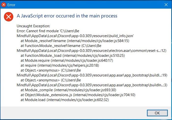 Discord JS Error fix