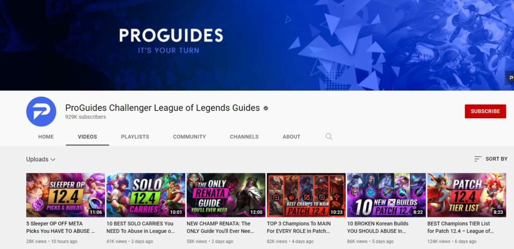 ProGuides Challenger League of Legends Guides