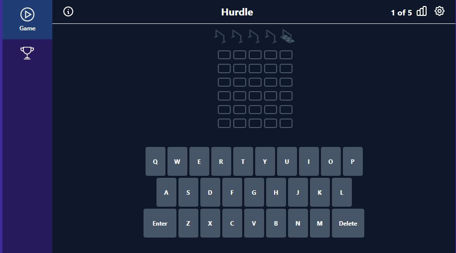 hurdle browser game