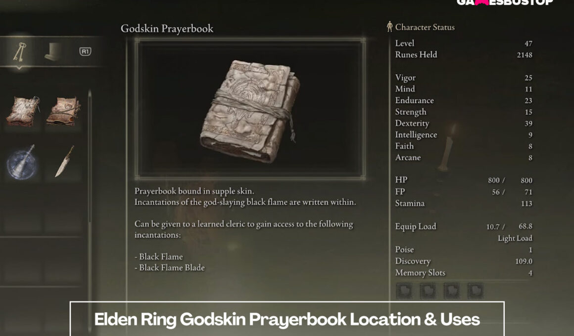 Elden Ring Godskin Prayerbook Location & Uses