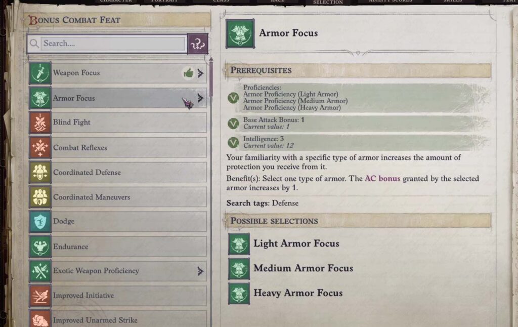 Pathfinder Armor Focus Complete Guide