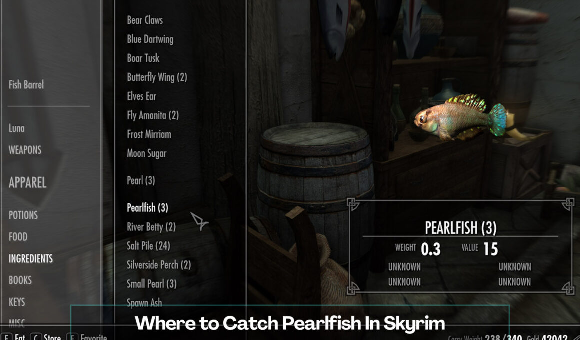 What does Pearlfish do in Skyrim?