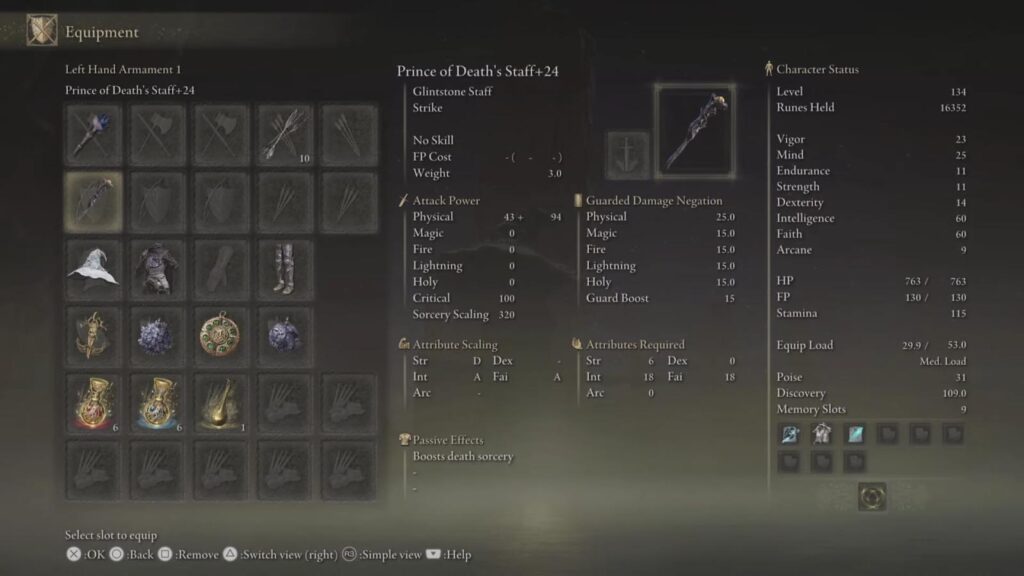 prince of death stats