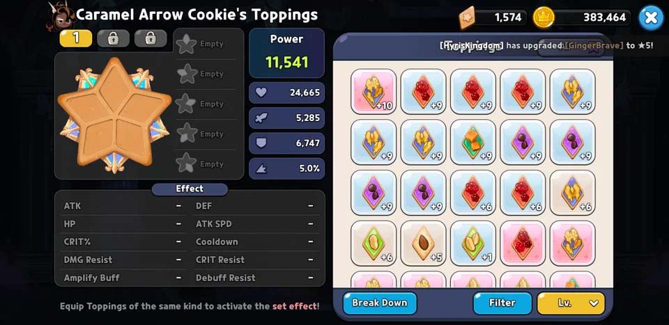 Best Toppings for Caramel Arrow Cookie in Cookie Run Kingdom