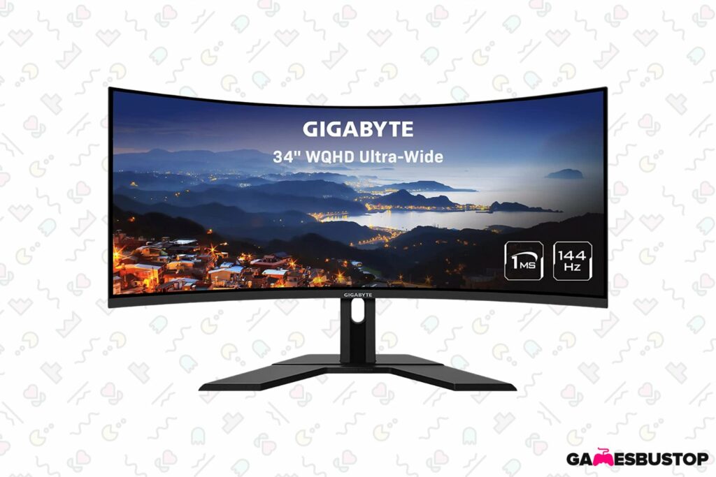 GIGABYTE G34WQC A 34 144Hz Ultra-Wide Curved Gaming Monitor