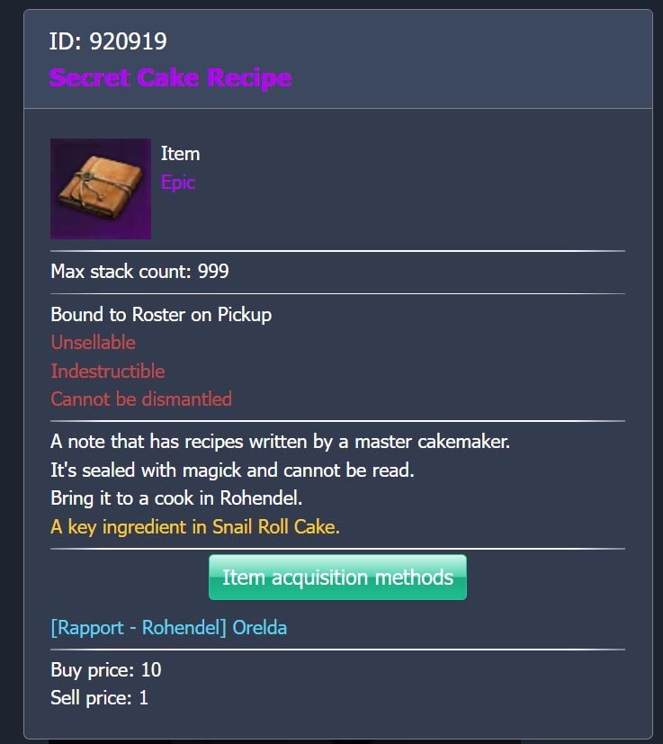 How to find the Secret Cake Recipe in Lost Ark